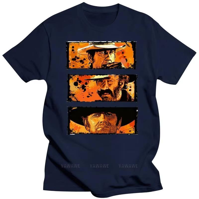 2025 Es war einmal im Westen T-Shirt Sergio Leone Neues Mode-T-Shirt Kurzarm Gestalte dein eigenes Herren-T-Shirt schwarze Oberteile