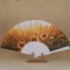 Sunflower Folding Fan Collapsible Decorative Fan Art Craft Dance Fan  Party Decoration