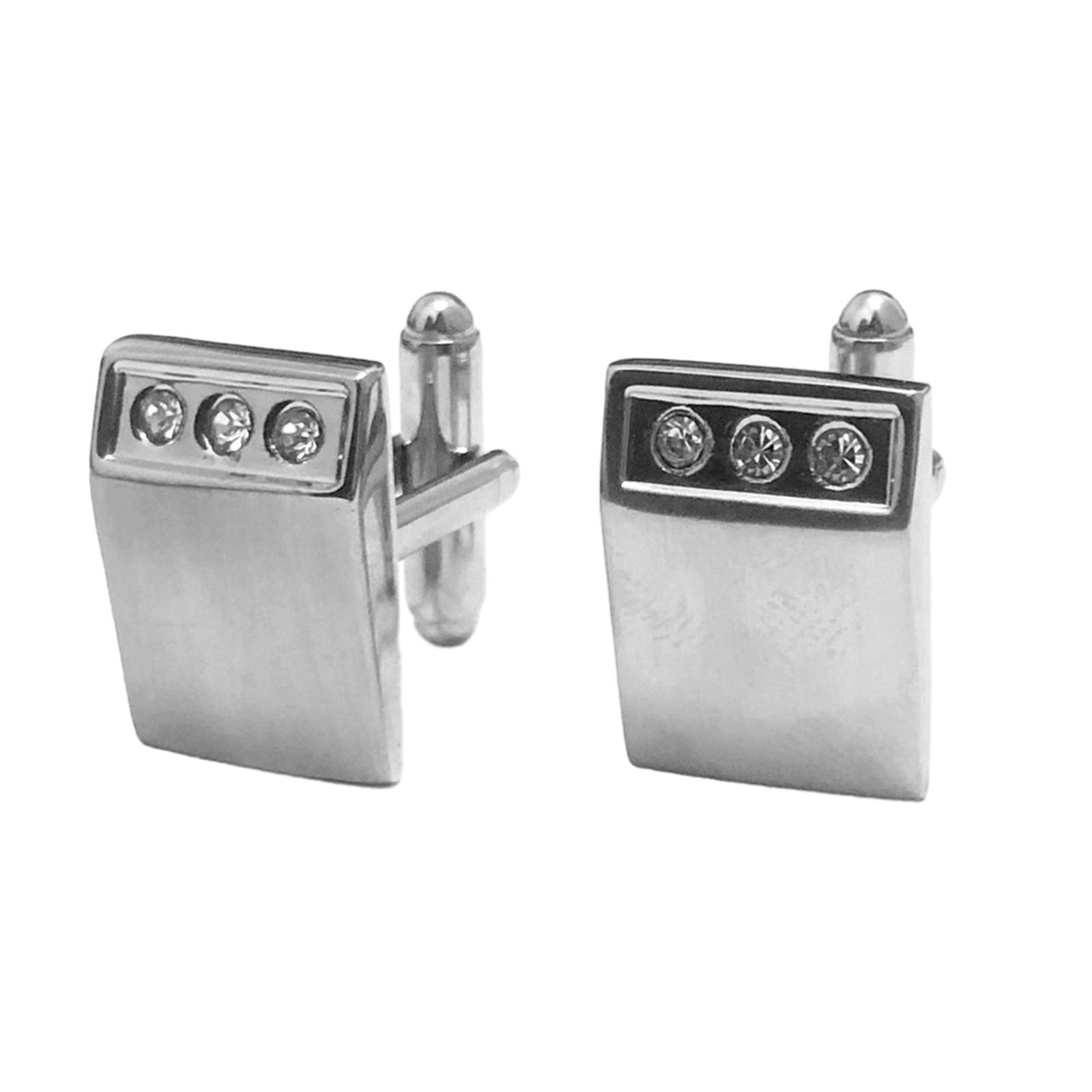 

Запонки с бриллиантовой инкрустацией для деловых костюмов, запонки для манжет для мужских свадебных костюмов для официальных мероприятий, вечеринок