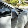 ABS Car Exterior Mirror Cover Side Rear View Mirror Covers Caps Compatible with Kia K4 2025-2026 Accessories (Carbon Fiber Style)