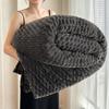 Plain Solid Color Blanket for Bed Pluffy Plush Thow Blanket for Winter Warm Thick Coral Fleece Plaids Sofa Bedspreads for Winter
