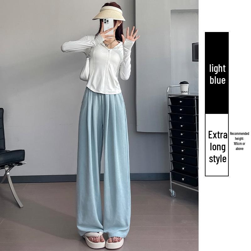 Women s High Waist White Silk Wide-Leg Pants - Spring/Summer 2026 Collection Large