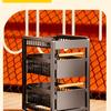 Multi-Layer Mobile Kitchen Cart for Seasoning, Snacks, and Produce Storage
