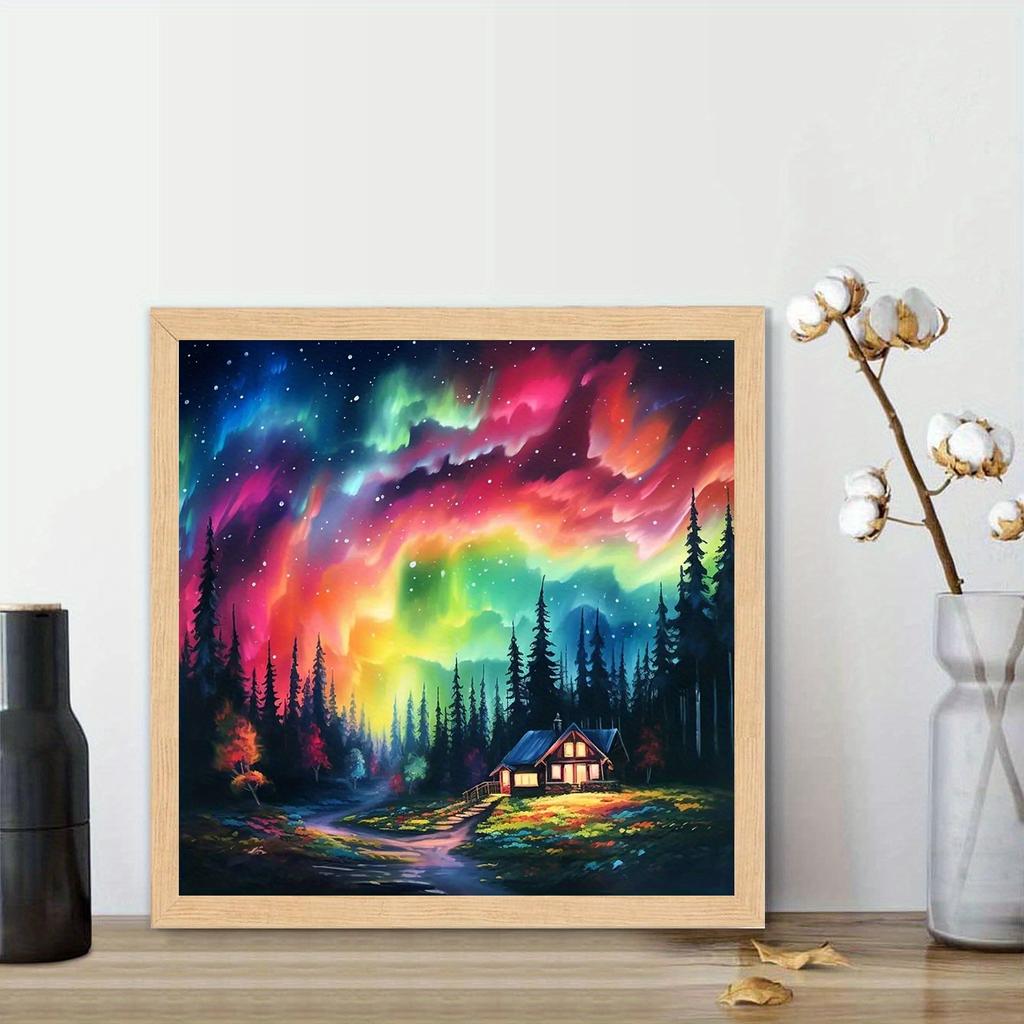 DIY Diamond Painting Colorful Dark Clouds Cross Stitch Kit Mosaic Art Diamond Painting Full Circle/Square Diamond Home Decoration