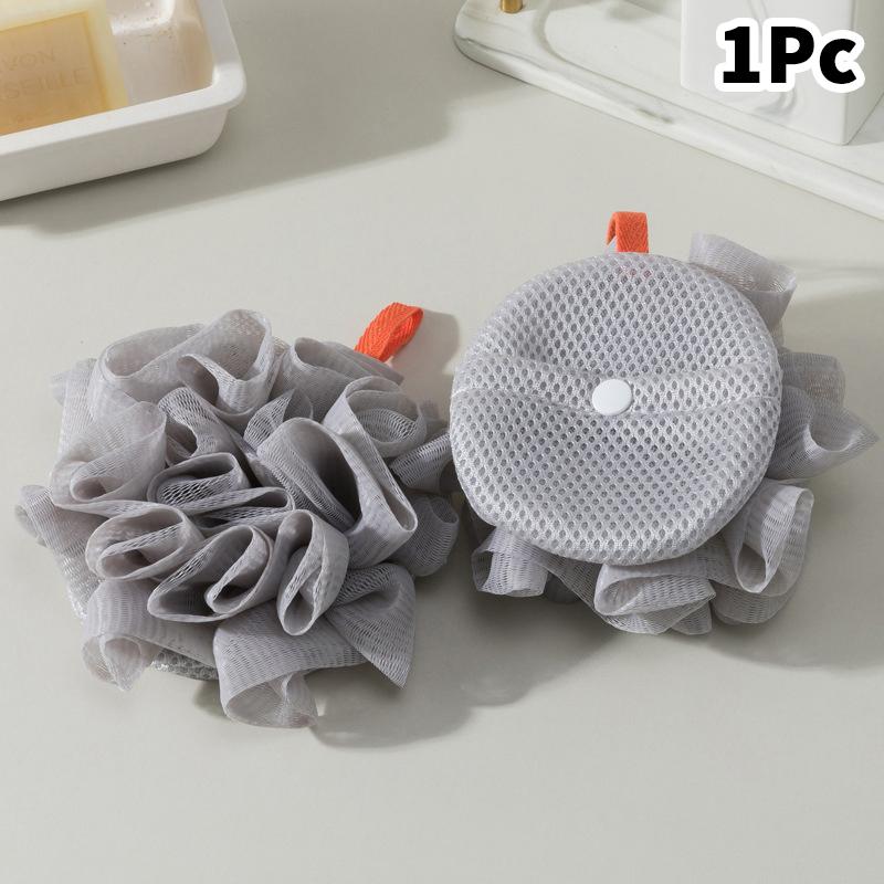 Soft Loofah Sponge Bath Ball 2-in-1 Soap Dispenser & Body Scrub Exfoliating Shower Ball for Men And Women