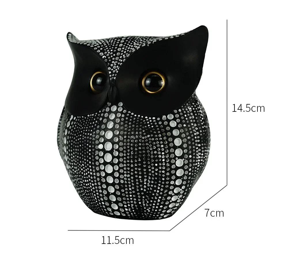 Nordic Owl Statues Home Decoration Accessories Resin Animal Sculptures Decorative Bird Ornaments for Living Room TV Cabinet