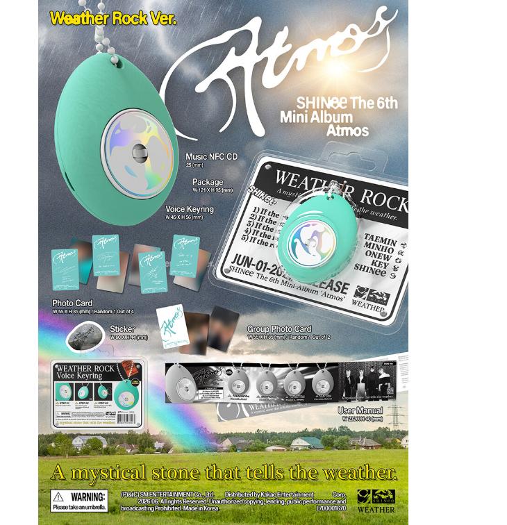 [pre-ordine] SHINee Mini Album Vol.6 Atmos (Roccia Meteo Ver.) Album Intelligente Versione Membro