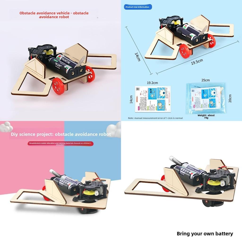 Science Obstacle Avoidance Car Robot Kit For Student Stem Learning