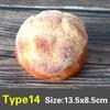 Simulation PU Bread Artificial Fake Bread Kitchen Food Prop Cabinet Decoration Cake Miniatures Party Model Display Accessories