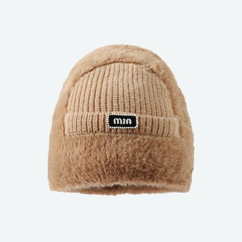 Korean Version of Autumn and Winter New Hat for Women's Design Casual and Versatile Knitted Wool Hat for Winter Warm Pullover Hat