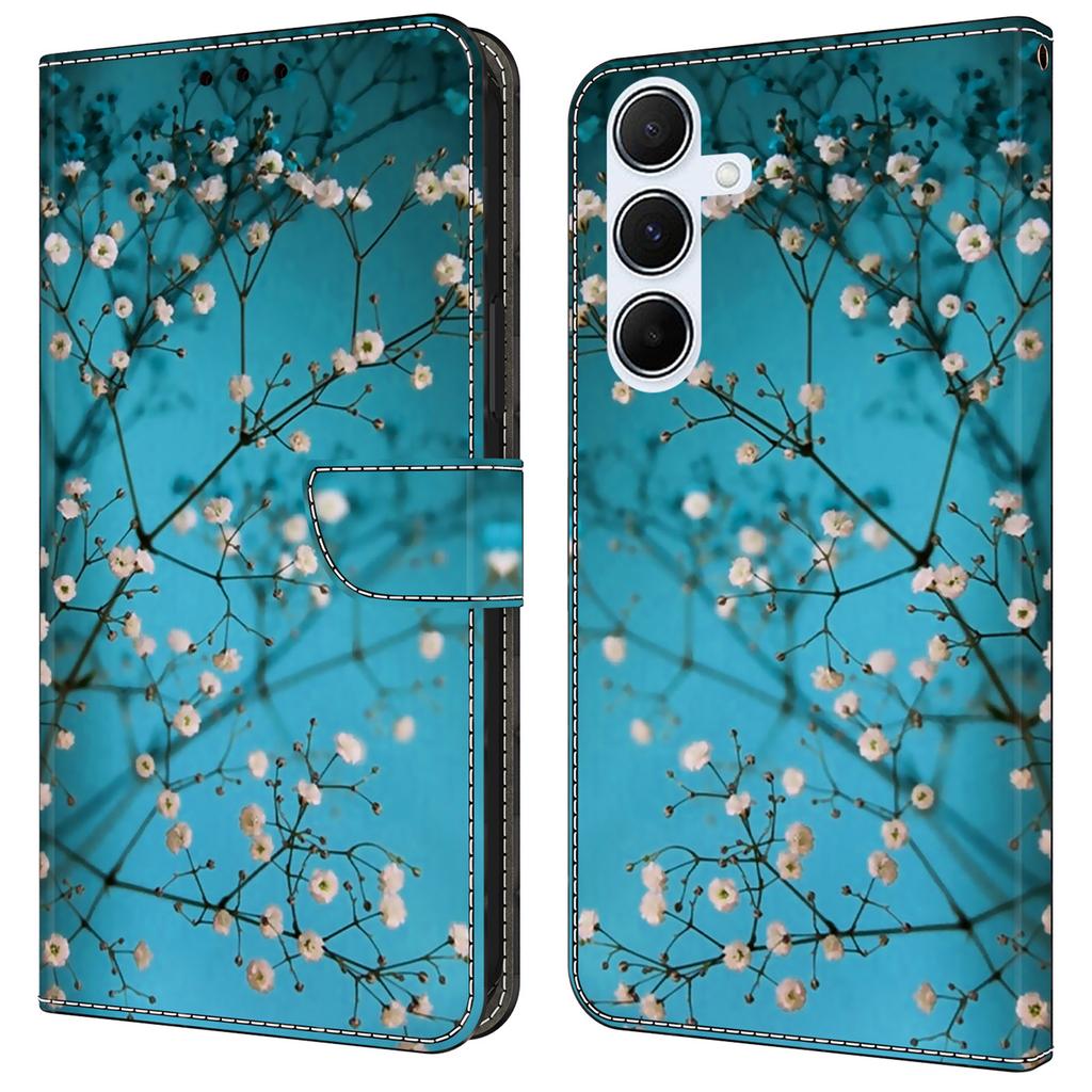 For Samsung Galaxy A05s 4G Case Pattern Printed Protective Cover TPU+PU Leather Flip Phone Case