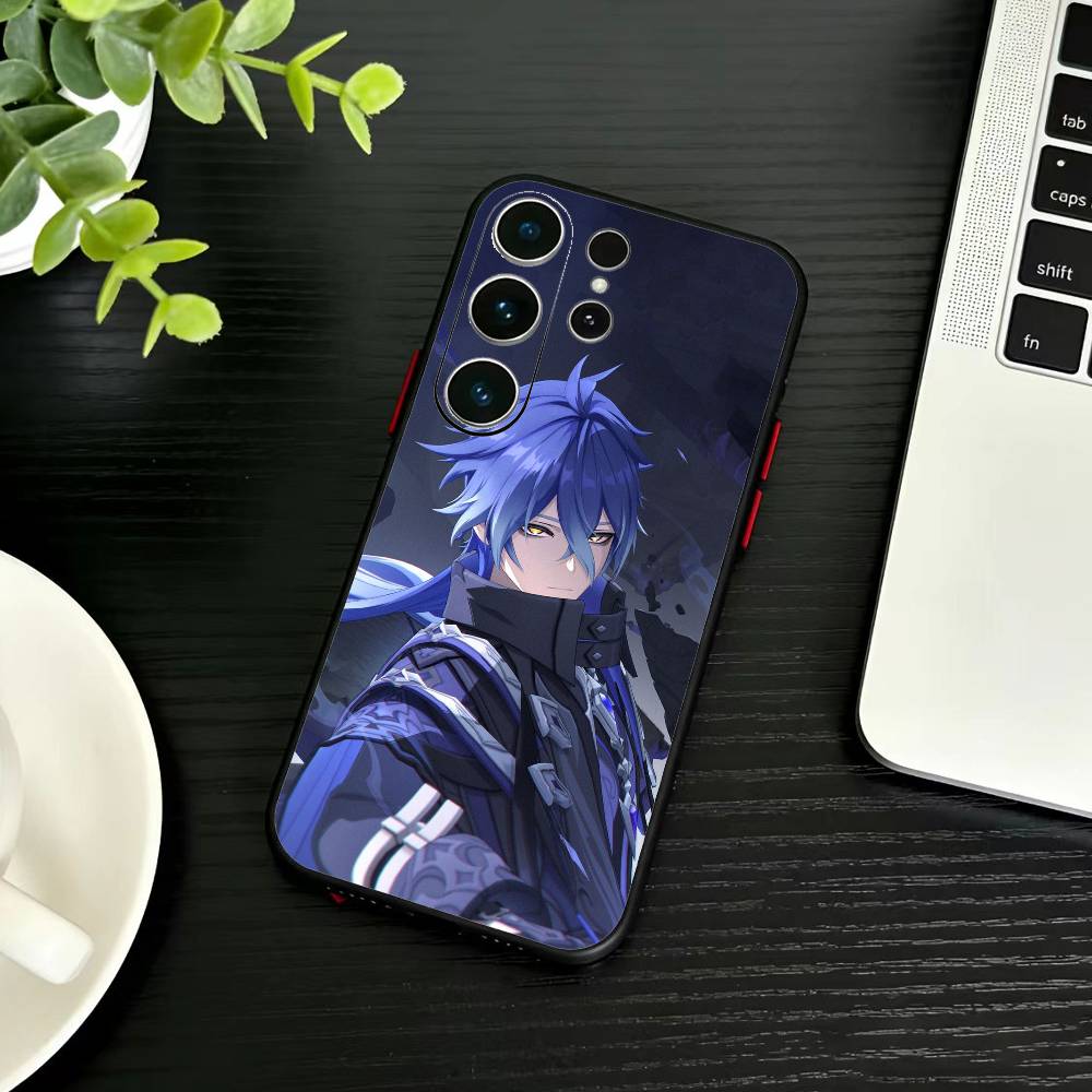 K-Kazuha Genshin K-Kaedehara Phone Case For Samsung S26,S25,S24,S23,S22,S21,S20,Plus,Fe,Lite,Others Black Cover