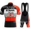 2025 für STRAVA Kurzarm-Set, Fahrrad Rennrad Radsportanzug, schnelltrocknend, atmungsaktiv und schweißabsorbierend