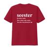 Go All Out Adult Seester Like A Sister Only Cooler T Shirt Vintage Washed Fashion Unisex Soft Top For Everyday Wear