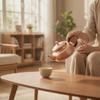 Copper Teapot Hammered with Side Handle Kettle for Collectors,