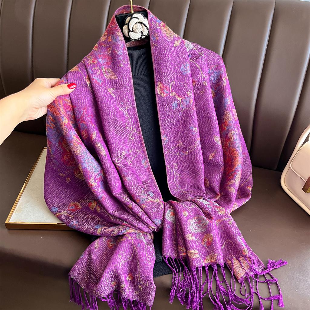 Luxury Winter Scarf Women Cashmere Warm Pashmina Brand Foulard Female Shawls Wraps Paisley Bufanda Poncho Scarves Stole