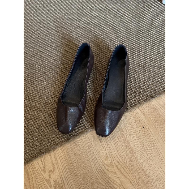 Sheepskin version~ Temperament inner height increase single shoes, shallow mouth versatile one-pedal commuter shoes, simple professional work shoes