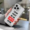 Simple English Phone Case For iPhone 16 Pro Case iPhone 15 11 13 12 14 Pro Max XR 16e XS 8 7 Plus SE2 Shockproof Cover