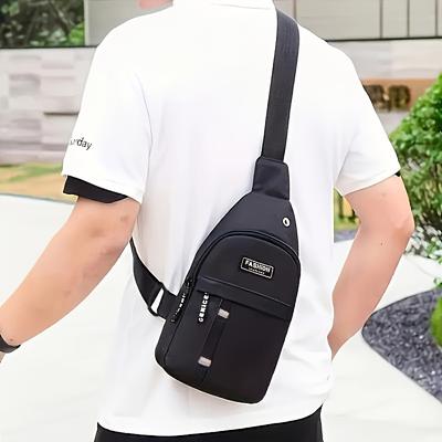 Multifunktionale Umhängetasche für Herren, Multifunktionale Brusttasche für Herren, Verstellbare Hüfttasche, Einzelne Schulter-Crossbody-Tasche