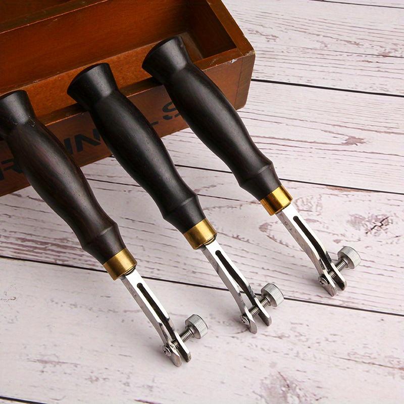 Adjustable Edge Creaser Professional Leather Craft Diy Tools Stainless Steel Edge Decorate Line Tools