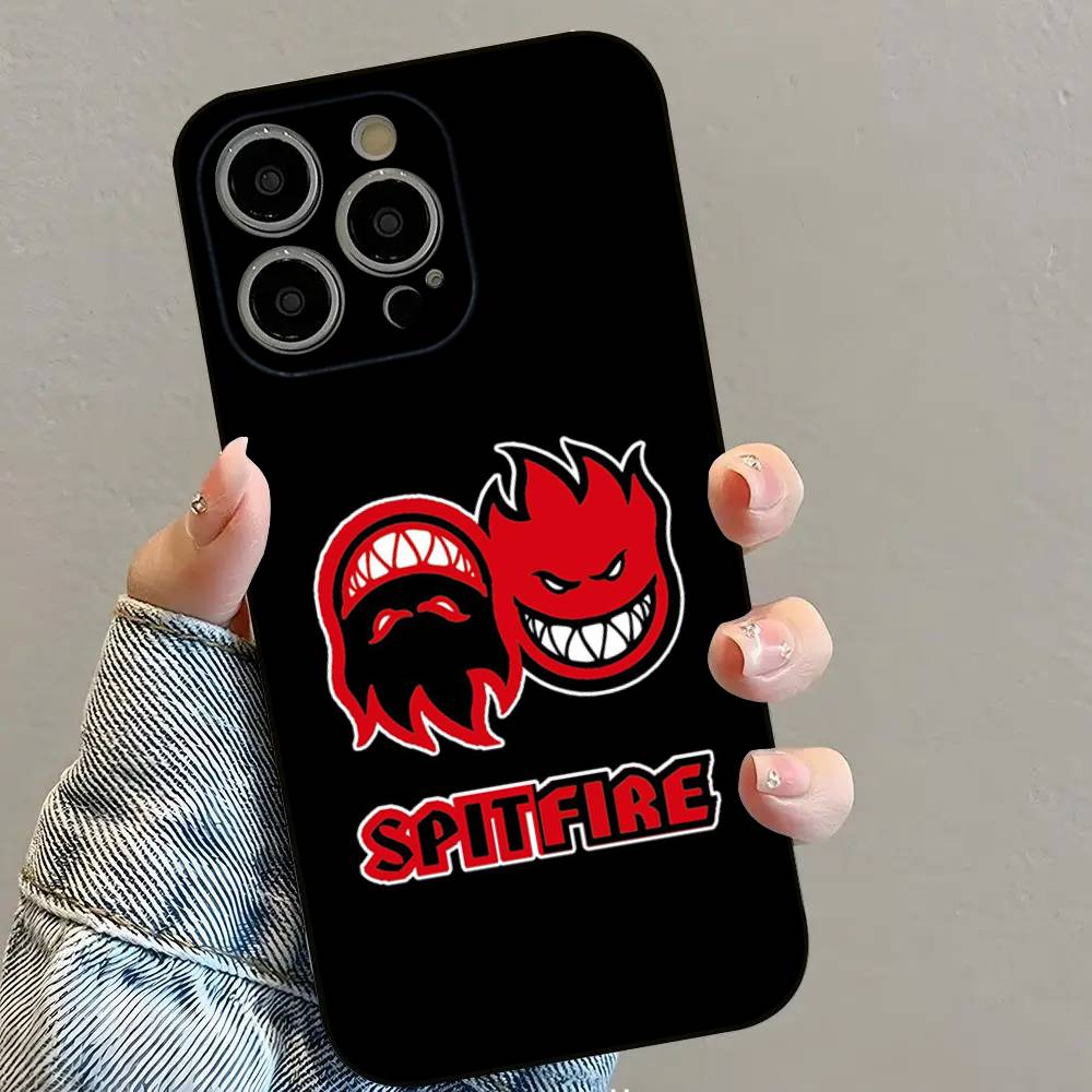 S-Spitfire Cool Wheels Phone Case For iPhone 16 15 14 13 12 11 PRO MAX PLUS Mini TPU Soft To Skin-friendly Case
