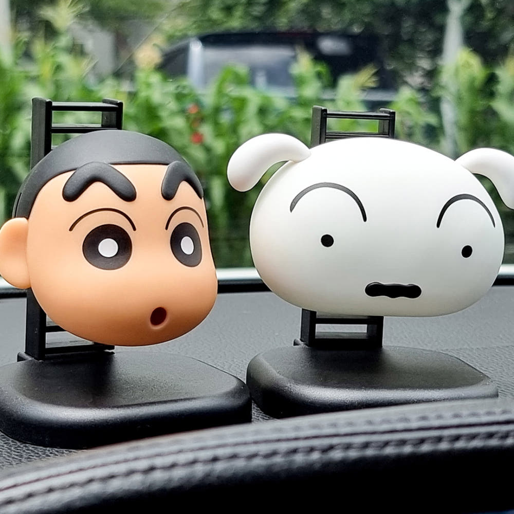 [BelleaMant] Crayon Shin-chan-Charakter, großes Gesicht, Auto-Lufterfrischer, Lüftungsdiffusor, Buri Buri Mo