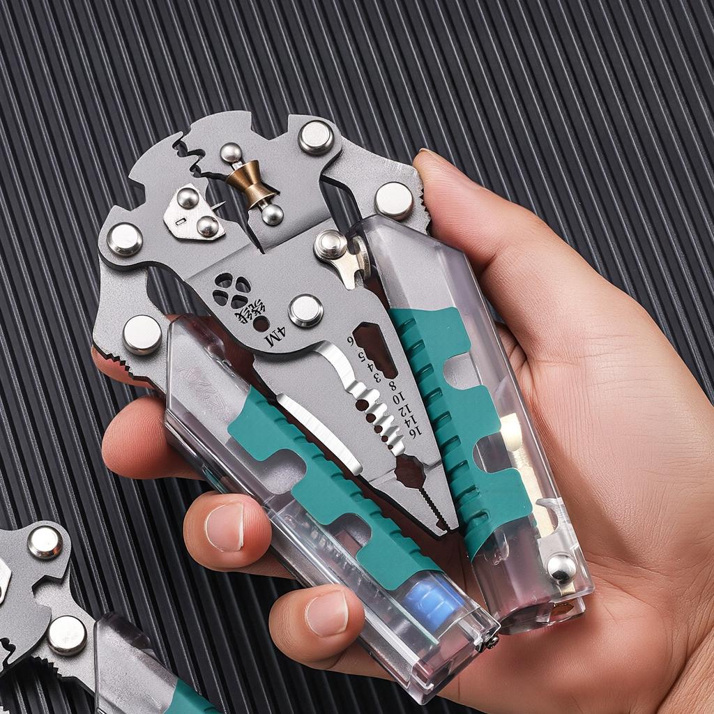 Novo Tipo de Alicate Multifuncional Espesso para Cortar e Dobrar Fios de Eletricista, com Medição de Caneta Elétrica