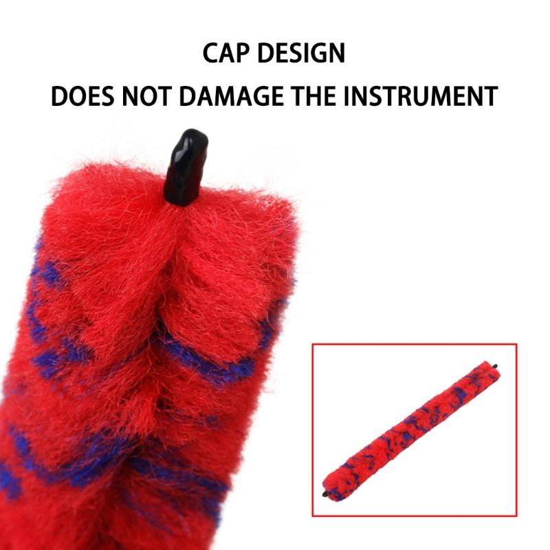 Saxophone Cleaning Brush with Protective Rubber Tips Flexible Wire Core Deep Cleaning Suitable for Various Instruments