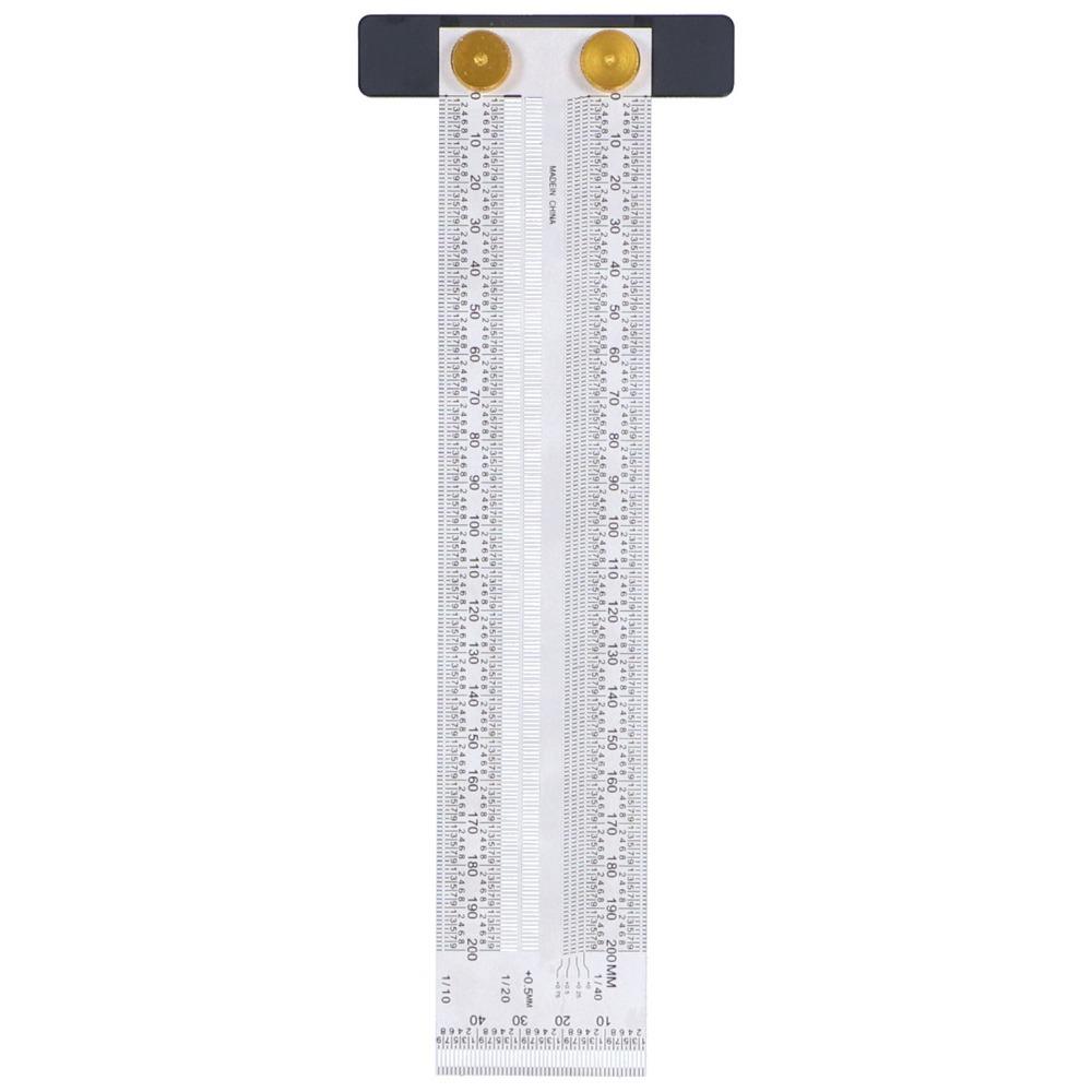 Portable Stainless Marking Ruler Tshaped 300mm T-Rule Hole Ruler 200mm Silver Scribing Tool Precision Layout