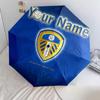 1 PC Automatic Folding Umbrella - Leeds United Custom Name Pattern, Portable & Foldable Design with 8 Ribs, Christmas Birthday Gifts