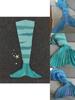 Acrylic Striped Mermaid Blanket For Home Office And Lounge Decor