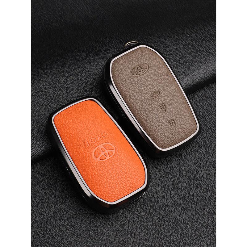 Skórzany Etui na Kluczyki do Toyota Camry, Highlander, Prado, Land Cruiser, Venza, RAV4 - 9. Gen