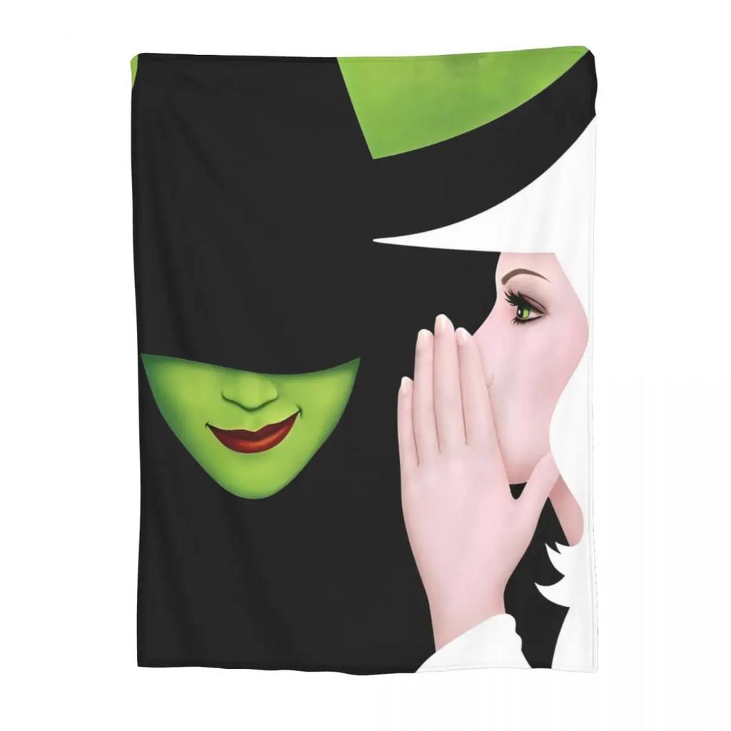 Epic Musical Fantasy Film W-Wicked Flannel Blankets Funny Throw Blankets for Home Hotel Sofa