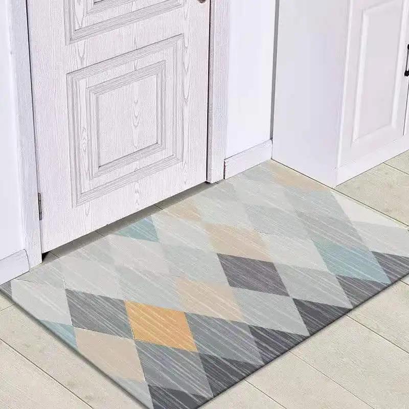 Nordic Absorbent Bathroom Non-slip Foot Mats Outdoor Porch Entrance Door Mat Living Room Carpet Home Rug Bath Mat Flooring Rugs