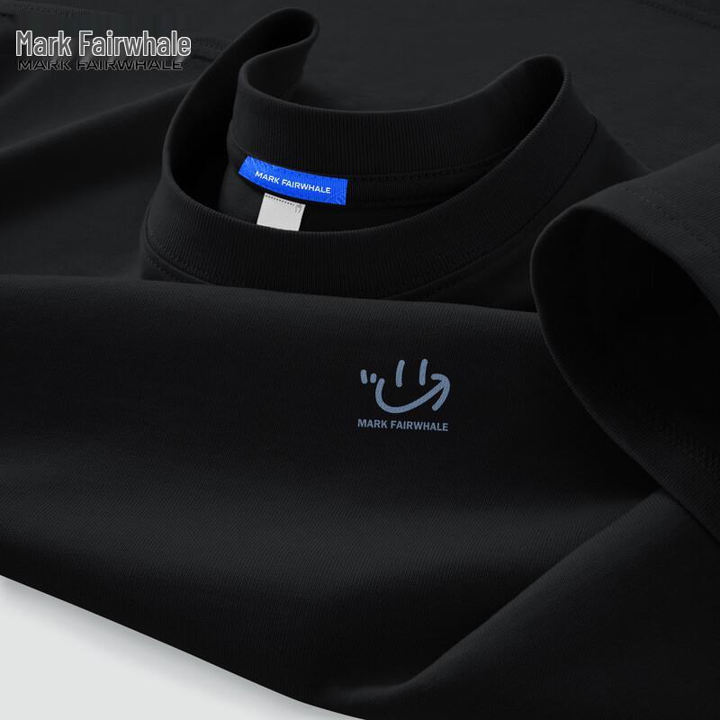 Mark Fairwhale Men's 2026 Summer Cotton Smiley Graphic T-Shirt