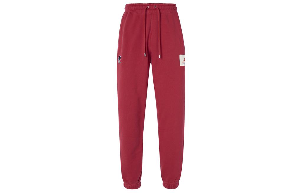 Jordan X Two 18 Two 18 Logo Label Pattern Embroidery Washed Fleece Lined Drawstring Knitted Sweatpants Women's DV6969-687