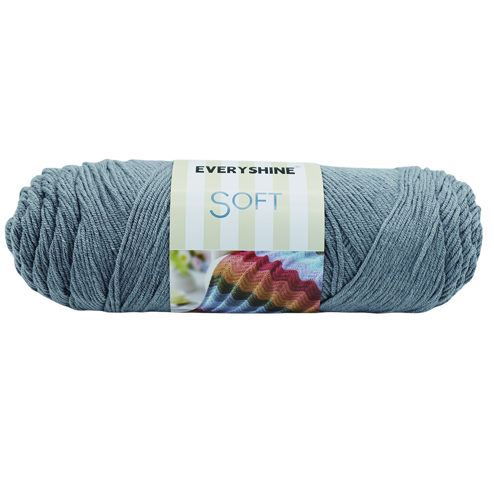 2er-Pack Acrylgarnknäuel (190g/6.7oz, 380m/416yd) – Mehrfarbiges Kammgarn zum Stricken & Häkeln – Weiche Milchfaser für Amigurumi,