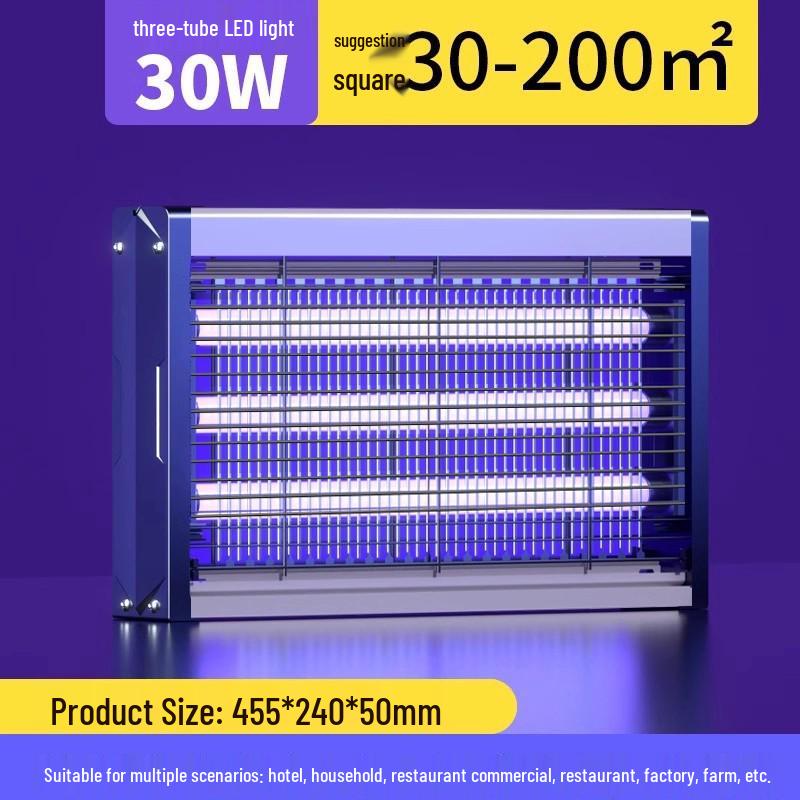 Wall-Mounted Electric Mosquito and Fly Killer for Hotels, Restaurants, and Outdoor Use