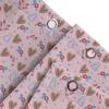 Bathroom Shower Curtain Set with Candy Cane Pattern for Christmas Decorations Pink Waterproof Fabric for Bathrooms