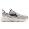 Li Ning Firefly Textile, Synthetic Leather Slip Resistant And Breathable Low top Casual Shoes Men's Gray AGCT387-2