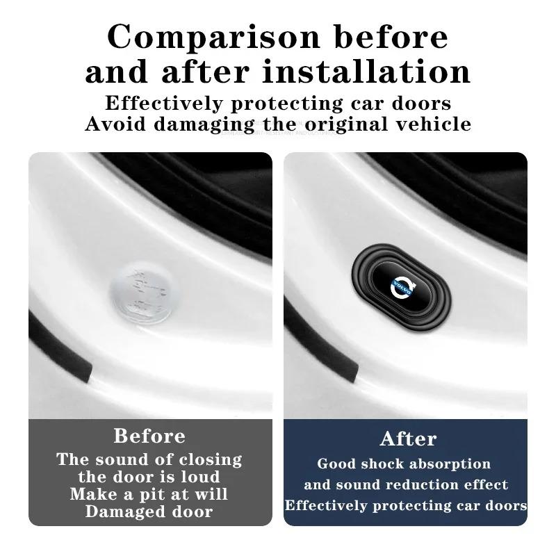 10PCS For Volvo car door shock absorber large silicone cushion anti-collision mute sticker Xc60 Xc90 V40 V60 S60 V50 V90 S80 C40 NA6