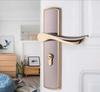 European Style Bedroom Interior Door Lock Easy Install Vintage Gold Color Door Handle Lock Set Anti-Theft Gate Lock Universal