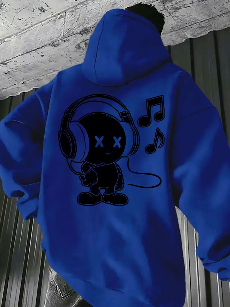 Spring Street Style Villain Print Hooded Sweater, the Same Casual Jumper for Men and Women