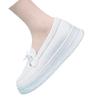 Breathable and Not Tired, Feet Leather Is Not Smelly, Feet Thick Soles Increase Height, Summer Non-slip White Medical Work Shoes