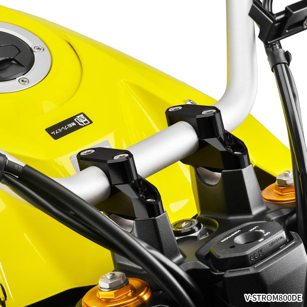 ZETA RACING Handlebar Rise 20mm 26mm for Large Diameter Compatible with Bar Mounts Position Upright Riding Long Dirtfreak F4624 Kit, Front/Rear