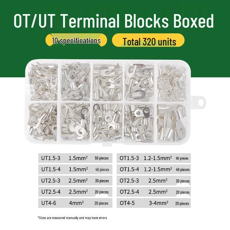 Tubular Needle Terminal Set: RV Crimp Pliers & SV/OT/UT Copper Lugs