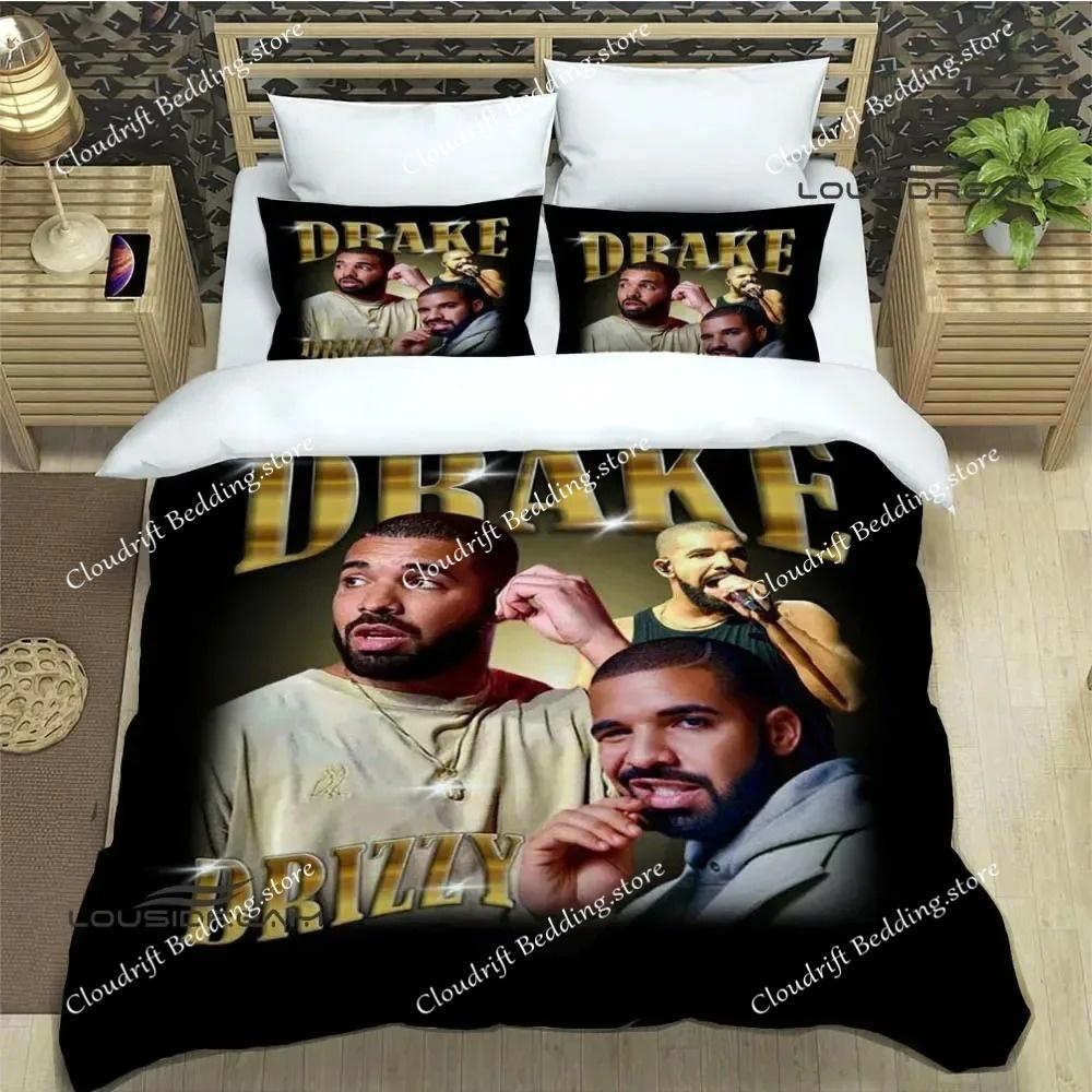 Rapper Drake 3D Printed Bedding Sets Exquisite Bed Supplies Set Duvet Cover Bed Comforter Set Bedding Set Luxury Birthday Gift