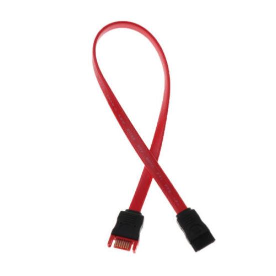 Red SATA 7 Pin Male To SATA 7 Pin Female Extension Cable Cord for HDD Hard Drive