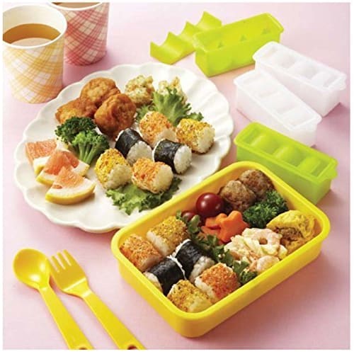 Torne Lunch Box Goods Bite-sized Rice Ball Maker, Straw Bag/Triangle, P-3111