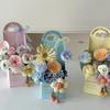 2Pcs Creative Hand-Folded Folded Flower Box Flower Gift Box Romantic Flower Arrangement Box Portable Bouquet Wrapping Box